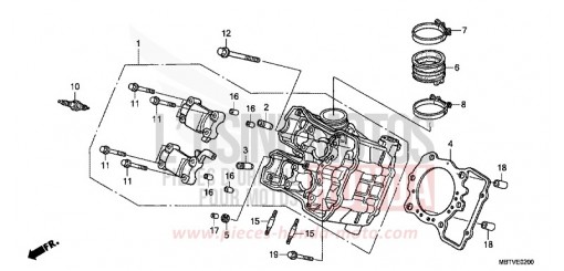 FRONT CYLINDER HEAD XL1000VB de 2011